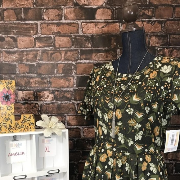 LuLaRoe Dresses & Skirts - LuLaRoe Amelia with pockets Brand new with tag